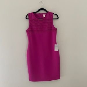 Spense Laser Cut Detail Sheath Dress